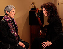 With Joan Baez